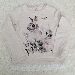 Cute Rabbit w/ Butterfly Pullover